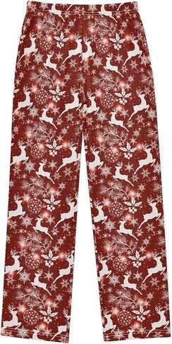 Pfrewn Boys Pajama Pants Musical Guitar Gray Lounge Pants Super Soft Pajama Bottoms with Pockets, L in Saudi Arabia