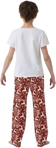 Pfrewn Boys Pajama Pants Musical Guitar Gray Lounge Pants Super Soft Pajama Bottoms with Pockets, L in Saudi Arabia