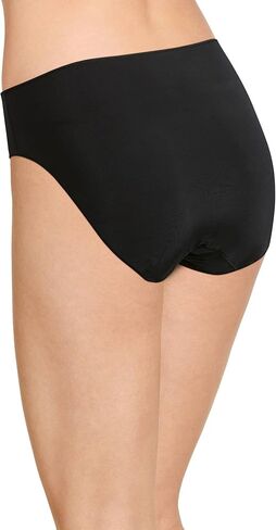 ملابس داخلية نسائية من Jockey بيكيني بدون خط داخلي - 3 قطع، Wild Blooms/Black/Fuchsia Purple، 7 in Saudi Arabia