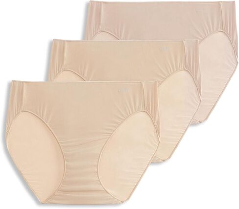Jockey Women's Underwear No Panty Line Promise Bikini - 3 Pack, Wild Blooms/Black/Fuchsia Purple, 7 in Saudi Arabia