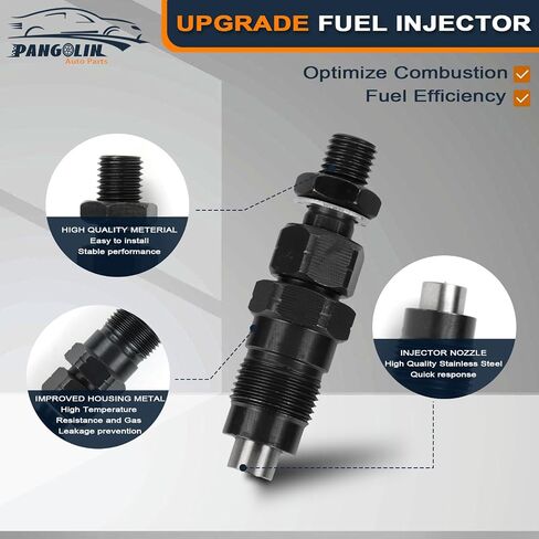 PANGOLIN 131406360 Fuel Injector 4PCS for New Holland C175 L160 L170 L175 L565 LS160 LS170 LX665 Aftermarket Parts in Saudi Arabia