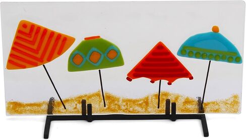 Milltown Merchants™ Metal Display Stand - Great for Displaying Ceramic Tiles, Plaques, and Warm Glass Art Creations - Portable Stand for Trade Show, Office, or Home (3, Large Modern Base Stand) in Saudi Arabia
