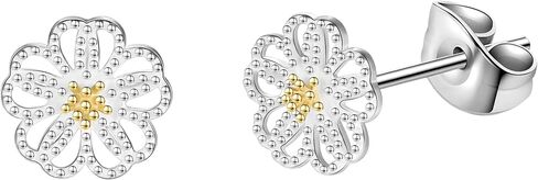 AOEDEJ 20G DAISY FLOWER CARTILAGE أقراط هيبوالرجينيك الفضة الفضية تصاميم Tragus حلق للنساء هدايا المجوهرات in Saudi Arabia