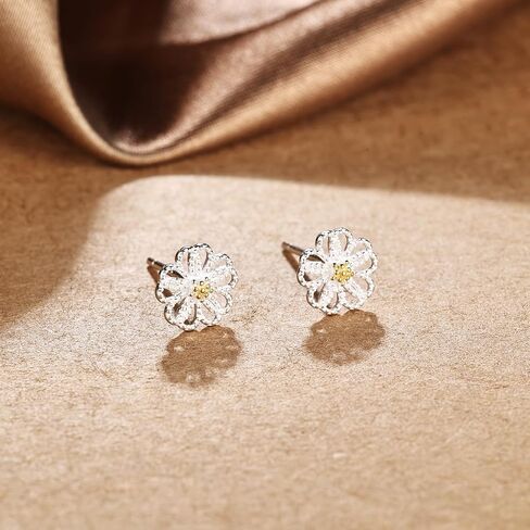 AOEDEJ 20G DAISY FLOWER CARTILAGE أقراط هيبوالرجينيك الفضة الفضية تصاميم Tragus حلق للنساء هدايا المجوهرات in Saudi Arabia
