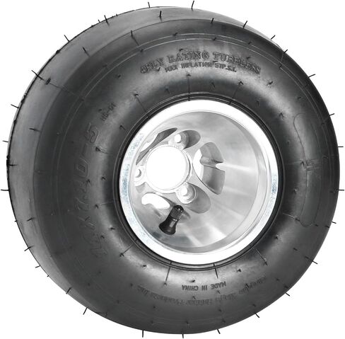 11x7.10-5 Go Kart Tires 11x7.10x5 Race 4 PR with 3 Holes Rim, Rear Wheel Rain Tire, 5'' Slick Tire Smooth Tread - Tubeless for Go Cart, Drift Trikes, Mini Bike, ATV, Golf Cart (1-pack) in Saudi Arabia