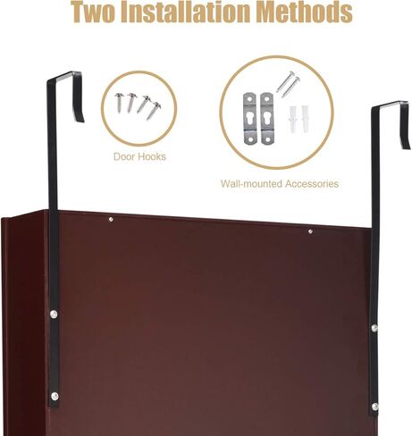 Giantex LED LED مجوهرات خزانة الباب مثبتة على الحائط معلقة ، مجوهرات قابلة للقفل مع مرآة 47.2 '' الطول الكامل ، علبة مكياج قابلة للطي ، حاملي فرشاة أحمر الشفاه ، منظم تخزين المجوهرات (أسود) in Saudi Arabia