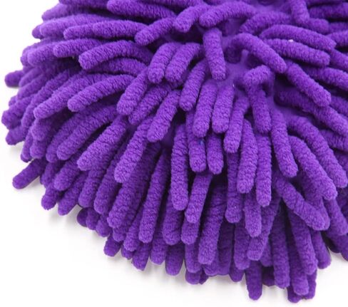 uxcell Fuchsia Microfiber Chenille Car Wash Sponge Care Washing Brush Pad Cleaning Tool in Saudi Arabia