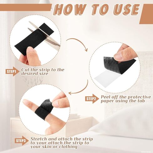 Timgle 50 Pcs Black Moleskin Tape Moleskin Adhesive Pads Fabric Blister Pads Blister Prevention Tape for Body Skin Protection Shoes Boots Hiking Friction Reducing, 3.14 x 0.98 Inch in Kuwait