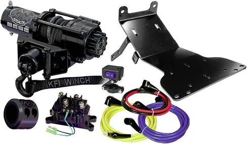 KFI Combo Kit - A2000 Winch & 100505 Winch Mount Compatible/Presential for 2000-2006 Honda Rancher 350 TRX350FE 4X4 ES in Kuwait