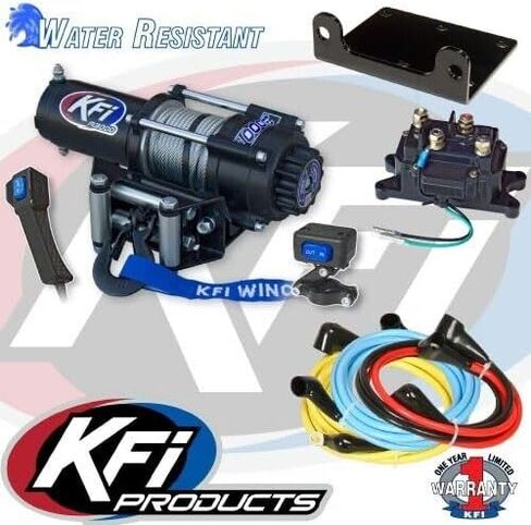 KFI Combo Kit - A2000 Winch & 100505 Winch Mount Compatible/Replacement for 2000-2006 Honda Rancher 350 TRX350FE 4x4 ES in Saudi Arabia