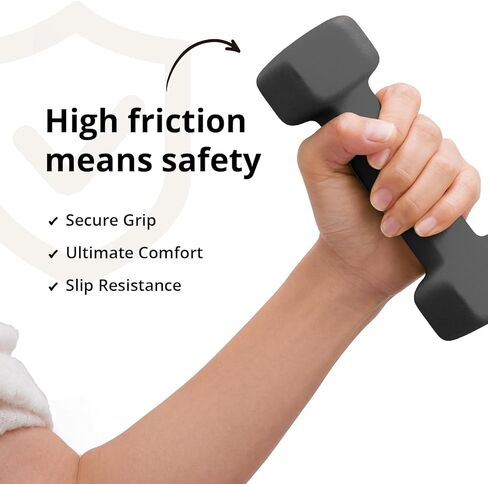 Portzon Weights Dumbbells 10 Colors Options Compatible with Set of 2 Neoprene Dumbbells Set,1-15 LB, Anti-Slip, Anti-roll, Hex Shape in Saudi Arabia