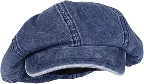 Denim Hat for Women Classic Newsboy Cap for Traveling Shopping Outing Trip in Saudi Arabia