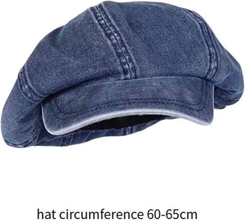 Denim Hat for Women Classic Newsboy Cap for Traveling Shopping Outing Trip in Saudi Arabia