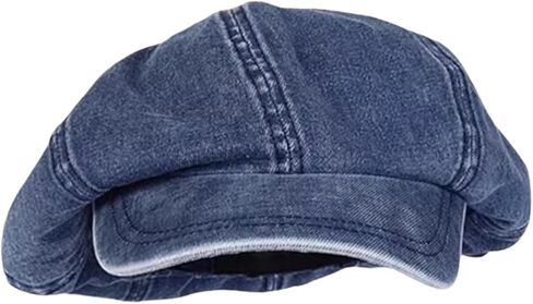 Denim Hat for Women Classic Newsboy Cap for Traveling Shopping Outing Trip in Saudi Arabia