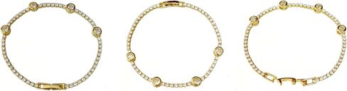 Gold Bracelets for Women,14k Gold Bracelets for Women with Cubic Zirconia, Tennis Bracelets，Gold Bracelets Gift in Saudi Arabia