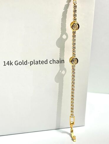 Gold Bracelets for Women,14k Gold Bracelets for Women with Cubic Zirconia, Tennis Bracelets，Gold Bracelets Gift in Saudi Arabia