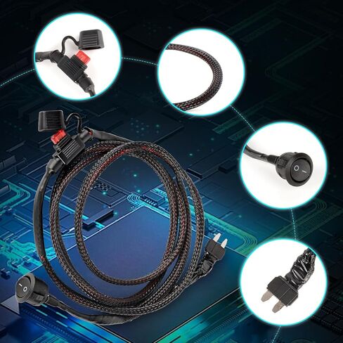 66.9 "Universal Fuse Bypass Bypass Switch Kit Relay Botpass Switch Kit Switch in Kuwait