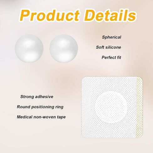 مجموعة المكونات زر البطن ، 12 مساءً سيليكون كروي سيليكون ناعمة لزر البطن المشكل post post slock مع 30pcs ملصقات الشريط غير المنسوج للنساء البقاء لائقا (أبيض) in Saudi Arabia