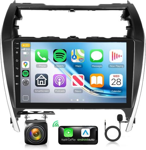 【2G+64G】 10.1" Wireless Carplay Car Stereo for Toyota Camry 2012-2014 with Canbus Wireless Android Auto,Podofo HD IPS Touch Screen Car Radio Bluetooth with GPS FM Radio WiFi Rear Backup Camera in Saudi Arabia