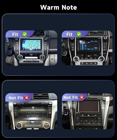 【2G+64G】 10.1" Wireless Carplay Car Stereo for Toyota Camry 2012-2014 with Canbus Wireless Android Auto,Podofo HD IPS Touch Screen Car Radio Bluetooth with GPS FM Radio WiFi Rear Backup Camera in Saudi Arabia