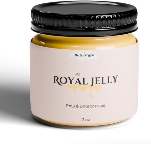 100 ٪ Royal Jelly - الخام وغير المجهزة ، معبأة بالفيتامينات والأحماض الأمينية ، العناية بالبشرة الطبيعية (2oz) in Kuwait