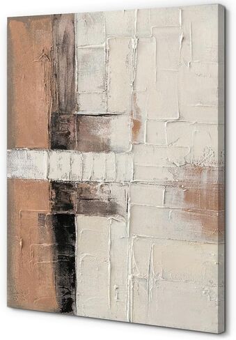 Pigort Abstract Wall Art for Living Room, Black and White Large Framed Canvas 3D Textured Modern Minimalist Art Work Painting for Bedroom Guest Room Hallway Home Office 24"x36" Set of 3 in Saudi Arabia