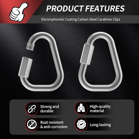 1.9 Inch Delta Quick Links 3/16 Inch 316 Stainless Steel Triangle Locking Quick Connector, M5 Quick Link Chain Heavy Duty Durable Chain Connector - 4 Pack, 700lbs Capacity in Saudi Arabia