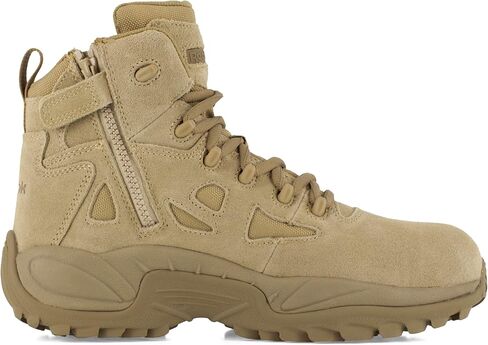 Reebok Mens Rapid Response Rb Safety Toe 6" Stealth Boot With Side Zipper in Saudi Arabia