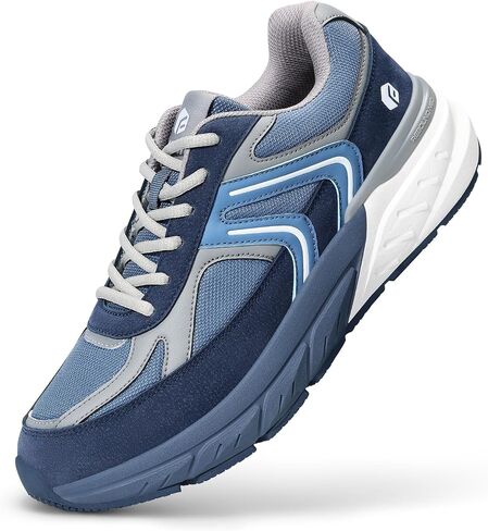 FitVille Extra Wide Shoes for Men, Wide Walking Shoes Wide Width Casual Sneakers Comfortable Orthopedic Shoe Arch Support for Plantar Fasciitis Neuropathy - Rebound NEO V5 in Saudi Arabia