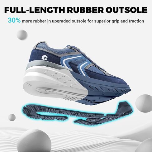 FitVille Extra Wide Shoes for Men, Wide Walking Shoes Wide Width Casual Sneakers Comfortable Orthopedic Shoe Arch Support for Plantar Fasciitis Neuropathy - Rebound NEO V5 in Saudi Arabia