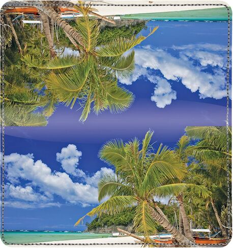 Beachfront Views Personal Leather Checkbook Cover for Top Tear Personal Checks in Saudi Arabia