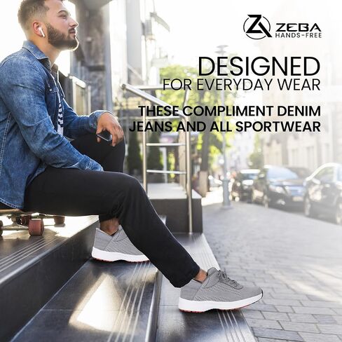 Zeba Hands Free Slip على أحذية رياضية خفيفة الوزن للرجال - تصعيد راحتك وأسلوبك بأحذية المشي المثالية وأحذية رياضية للأزياء in Kuwait