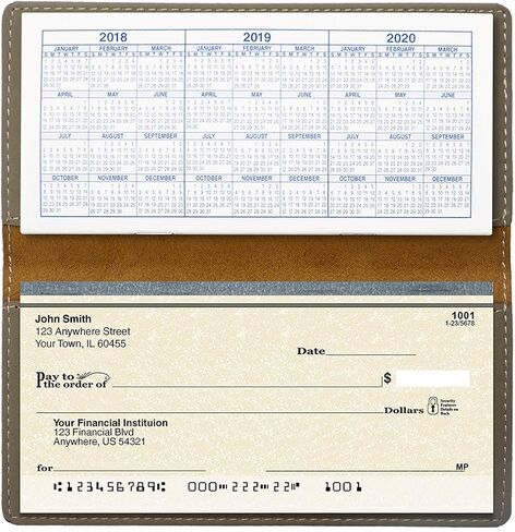 Purrfect Love Laser Engraved Leatherette Checkbook Cover Rustic/Gold in Saudi Arabia