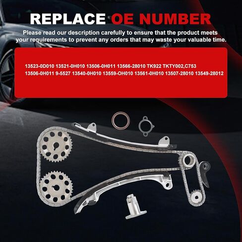Timing Chain Kit Oil Pump Water Pump 2.4L Fit for 4Runner 1985-1995 for Pickup 1985-1995 for Celica 1985 for Car Engine Time Repair Parts in Saudi Arabia
