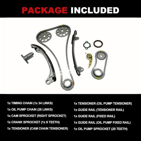 Timing Chain Kit Oil Pump Water Pump 2.4L Fit for 4Runner 1985-1995 for Pickup 1985-1995 for Celica 1985 for Car Engine Time Repair Parts in Saudi Arabia