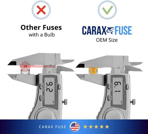 CARAX Glow Fuse – Premium Fuse Standard/Regular Blade ATC/ATO/ATS – 50 pcs. Assortment Kit – Glow When Blown LED Automotive Fuse – Smart Auto Glow Fuse Easy Identification – Mix 50 pcs. in Saudi Arabia