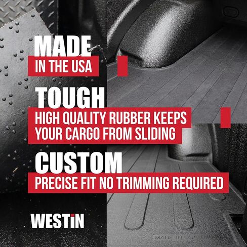Westin 50-6465 Truck Bed Mat fits 2019-2025 Silverado Sierra 1500 5'75" Bed Black Rubber in Saudi Arabia
