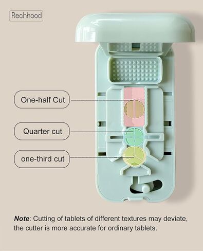 3-in-1 Pill Cutter with Pill Storage Case, Stainless Steel Blade Cuts Pills to 1/2, 1/3, 1/4, Ideal for Cutting Vitamins and Pills (Green) in Saudi Arabia