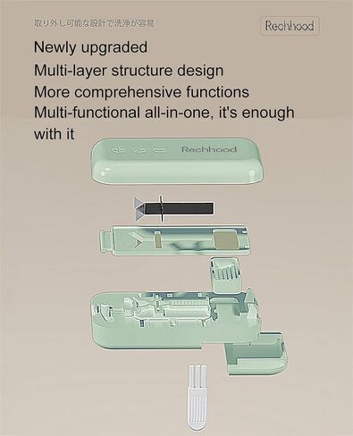 3-in-1 Pill Cutter with Pill Storage Case, Stainless Steel Blade Cuts Pills to 1/2, 1/3, 1/4, Ideal for Cutting Vitamins and Pills (Green) in Saudi Arabia