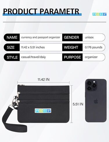 Peices Pack of 2 World Travel Essentials Currency and Passport Cash Cards Holder RFID محفظة حظر in Saudi Arabia