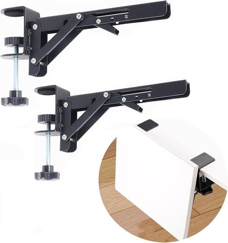 Desk Extender Support Bracket Desktop Extension Board Stand PC Keyboard Holder Arm Rest Tray Extension Plate Support Rack for Desk, 1 Set in Saudi Arabia