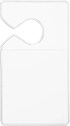 Clear Parking Permit Holder, Vertical Car Parking Card Holder, Rear View Mirror Document Hanger, Universal Parking Lot Pass Holder for Passes/Permits/Small Stickers (1PC) in Saudi Arabia