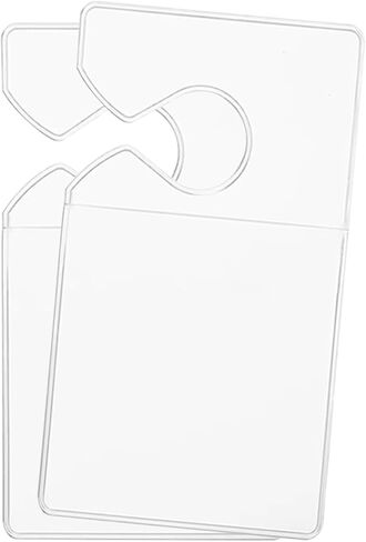 Clear Parking Permit Holder, Vertical Car Parking Card Holder, Rear View Mirror Document Hanger, Universal Parking Lot Pass Holder for Passes/Permits/Small Stickers (1PC) in Saudi Arabia