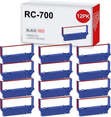 24-Packs SP700 Printer Ribbon Black and Red Replacement for Star RC700 SP700 SP712 SP712R SP717 SP742R SP747 SP740(24-Pack,Black and Red) in Kuwait