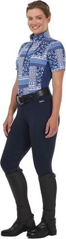 Kerrits Women's Breeze Ice Fil Short Sleeve Horse Riding Shirt – Ultra-Lightweight Cooling Equestrian Top, Great for Summer in Saudi Arabia