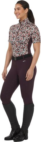 Kerrits Women's Breeze Ice Fil Short Sleeve Horse Riding Shirt – Ultra-Lightweight Cooling Equestrian Top, Great for Summer in Saudi Arabia