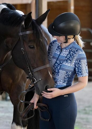 Kerrits Women's Breeze Ice Fil Short Sleeve Horse Riding Shirt – Ultra-Lightweight Cooling Equestrian Top, Great for Summer in Saudi Arabia