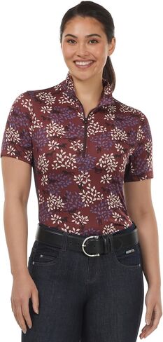 Kerrits Women's Breeze Ice Fil Short Sleeve Horse Riding Shirt – Ultra-Lightweight Cooling Equestrian Top, Great for Summer in Saudi Arabia