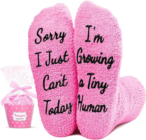 HAPPYPOP Expecting Mother's Day Gifts - Socks Pregnancy Gifts for Pregnant Women, Mom To Be Gifts for First Time Moms Friends Sisters in Saudi Arabia