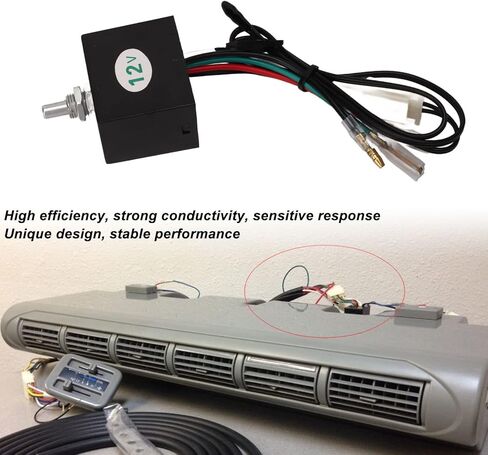 AC Evaporator Temperature Control Switch High Precision Responsive Adjustable Thermostat Control for Trucks and Buses ABS Material 10A Rated Current (12V) in Saudi Arabia